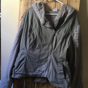 Her Universe Star Wars Rey Grey Zip Up Hooded Coat